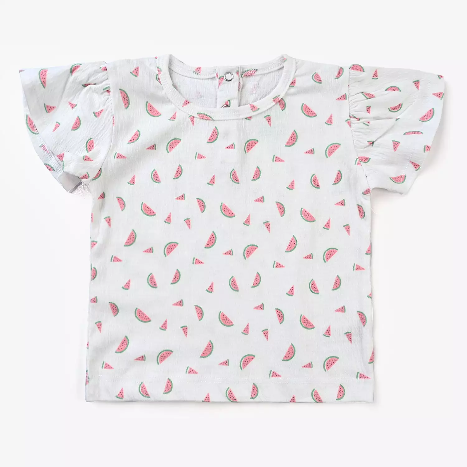 Infant Girls Cotton Jersey 2 Piece Set Chery & Strawberry-White