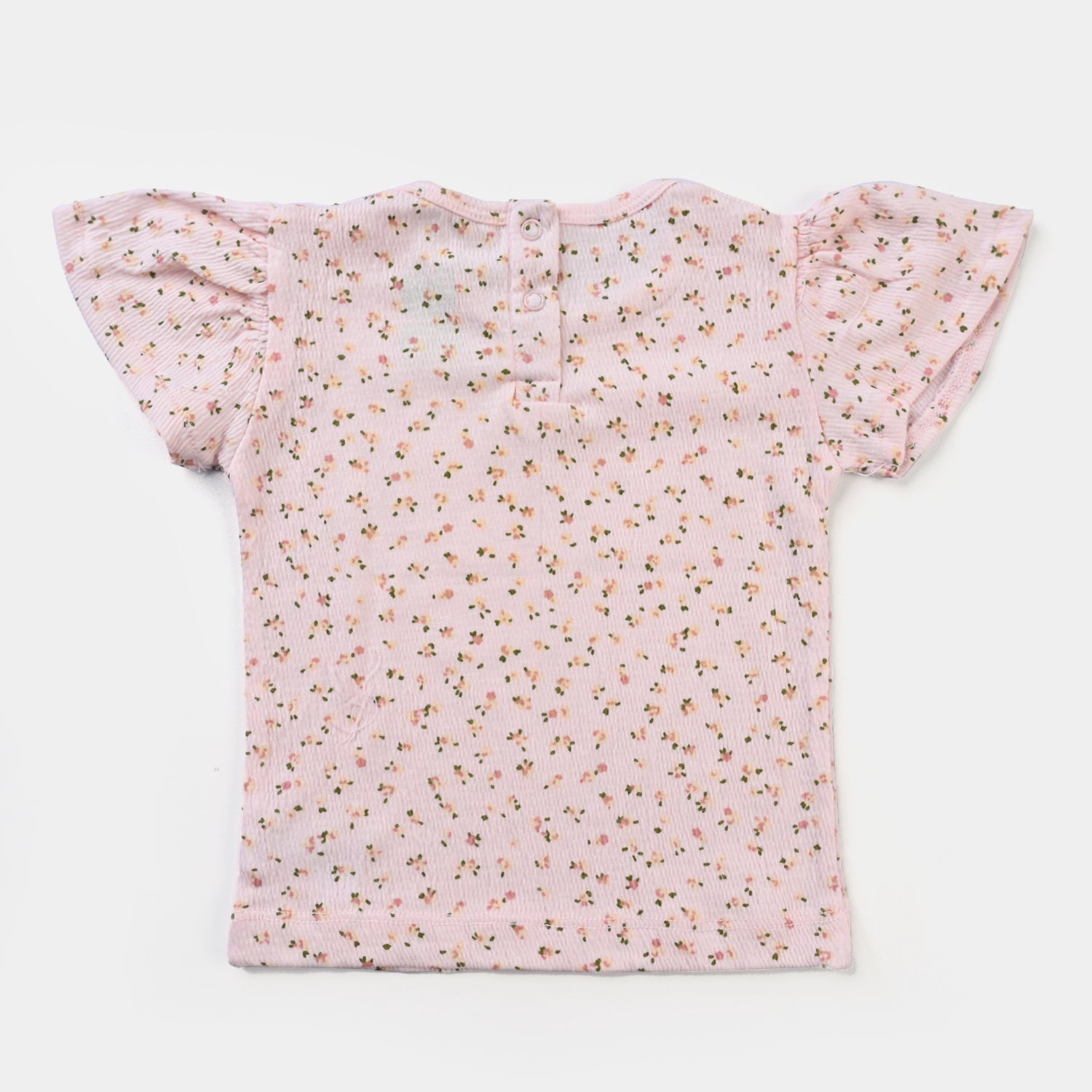 Infant Girls Cotton Jersey 2 Piece Set Pink Floral-Pink