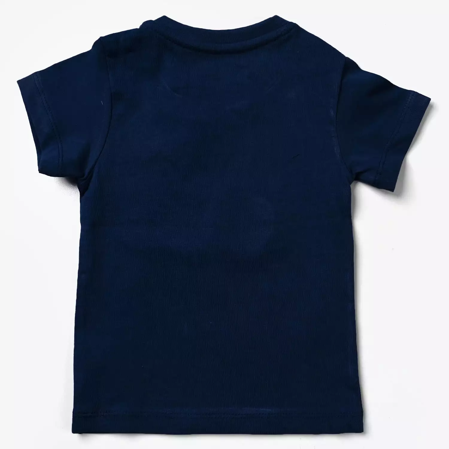 Infant Girls Cotton Jersey T-Shirt Super Good Friend-Navy Peony