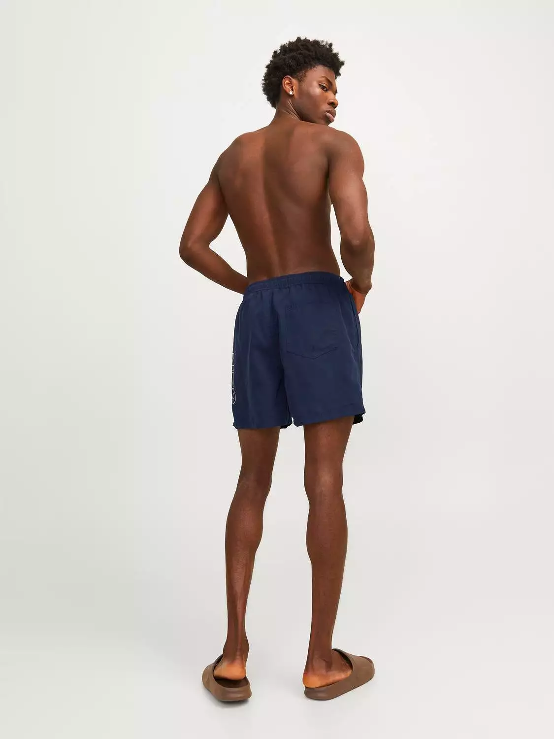 Jack & Jones Mens 'JPSTFIJI JJSWIM' Double Logo Swim Short