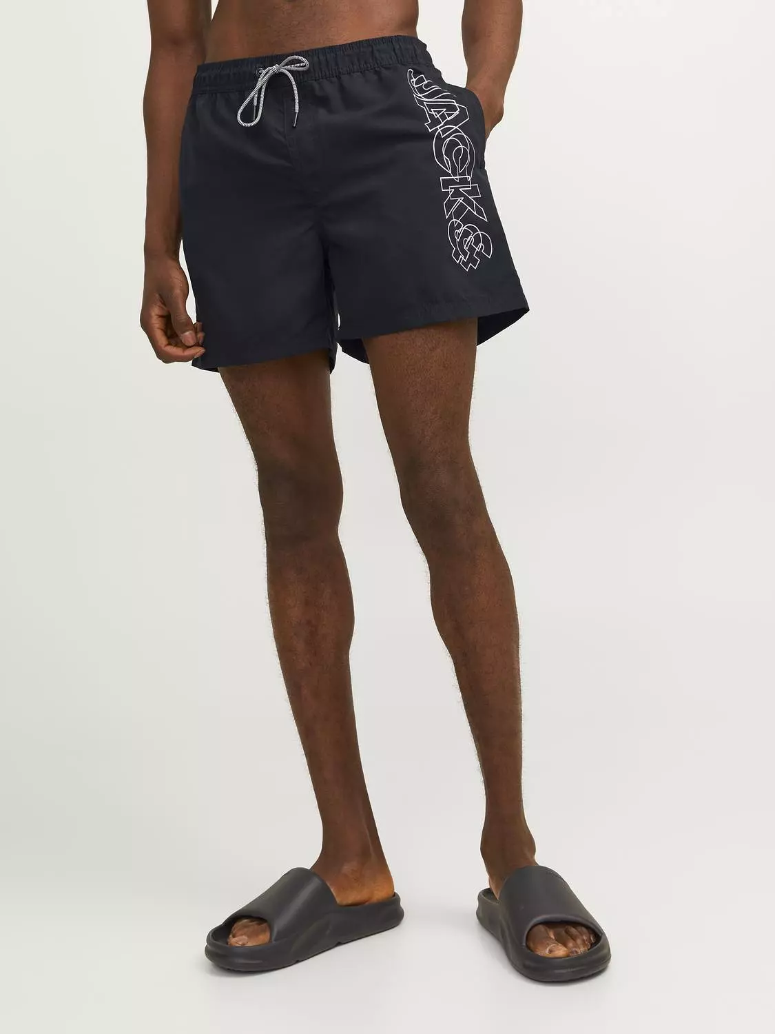 Jack & Jones Mens 'JPSTFIJI JJSWIM' Double Logo Swim Short