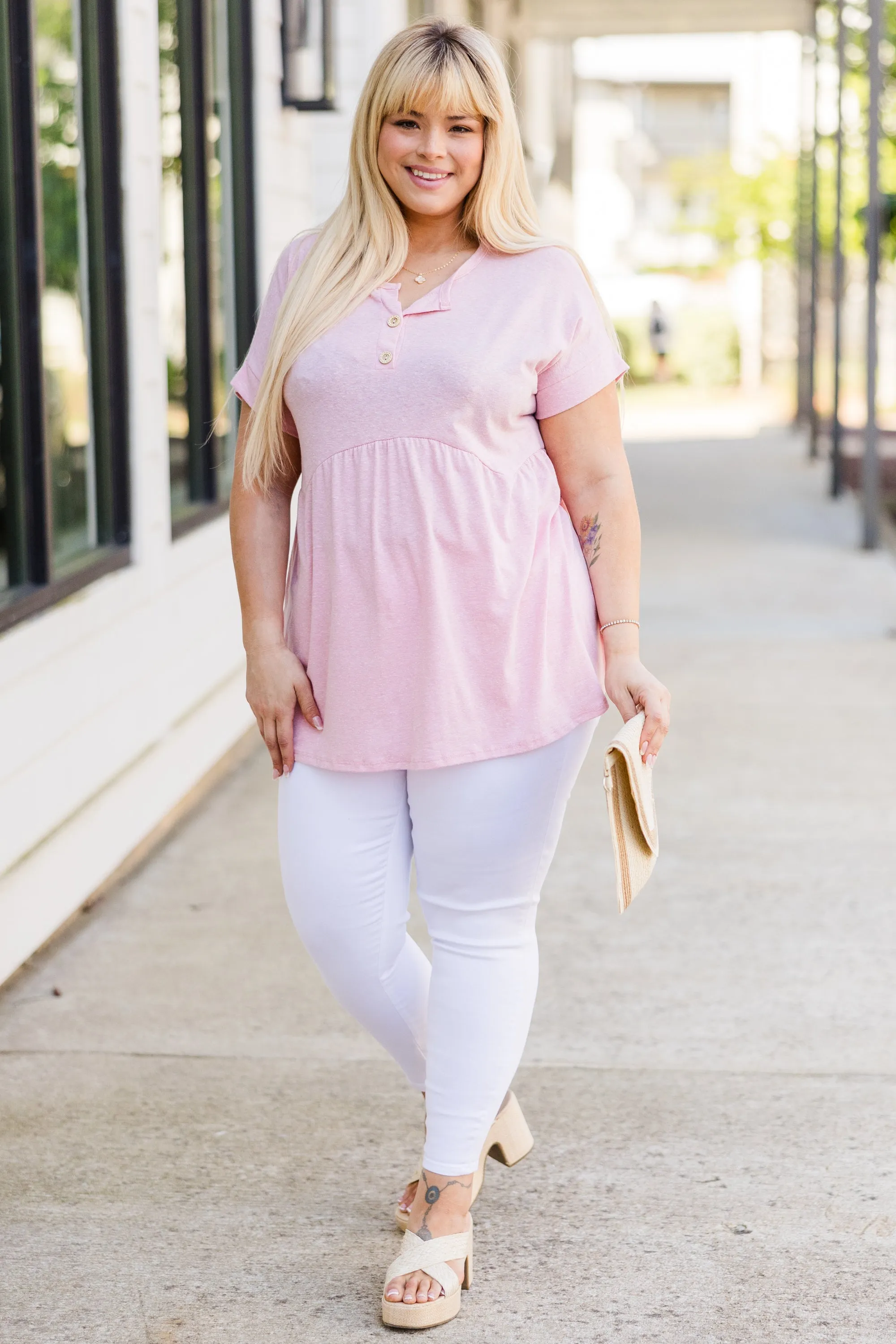 Just Be Nice Top, Blush