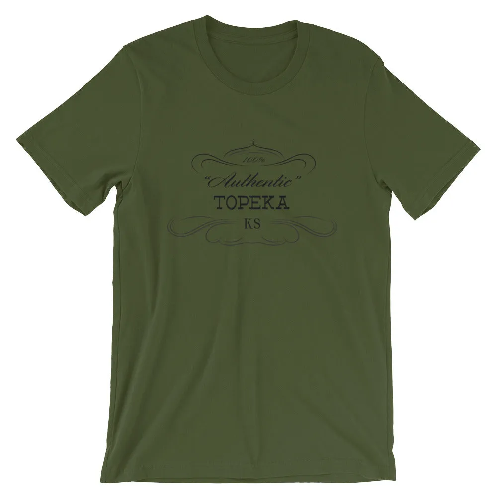 Kansas - Topeka KS - Short-Sleeve Unisex T-Shirt - Authentic