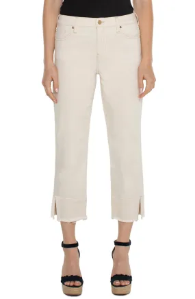 Liverpool Dunes Cotton Modal Frayed Hem Pant