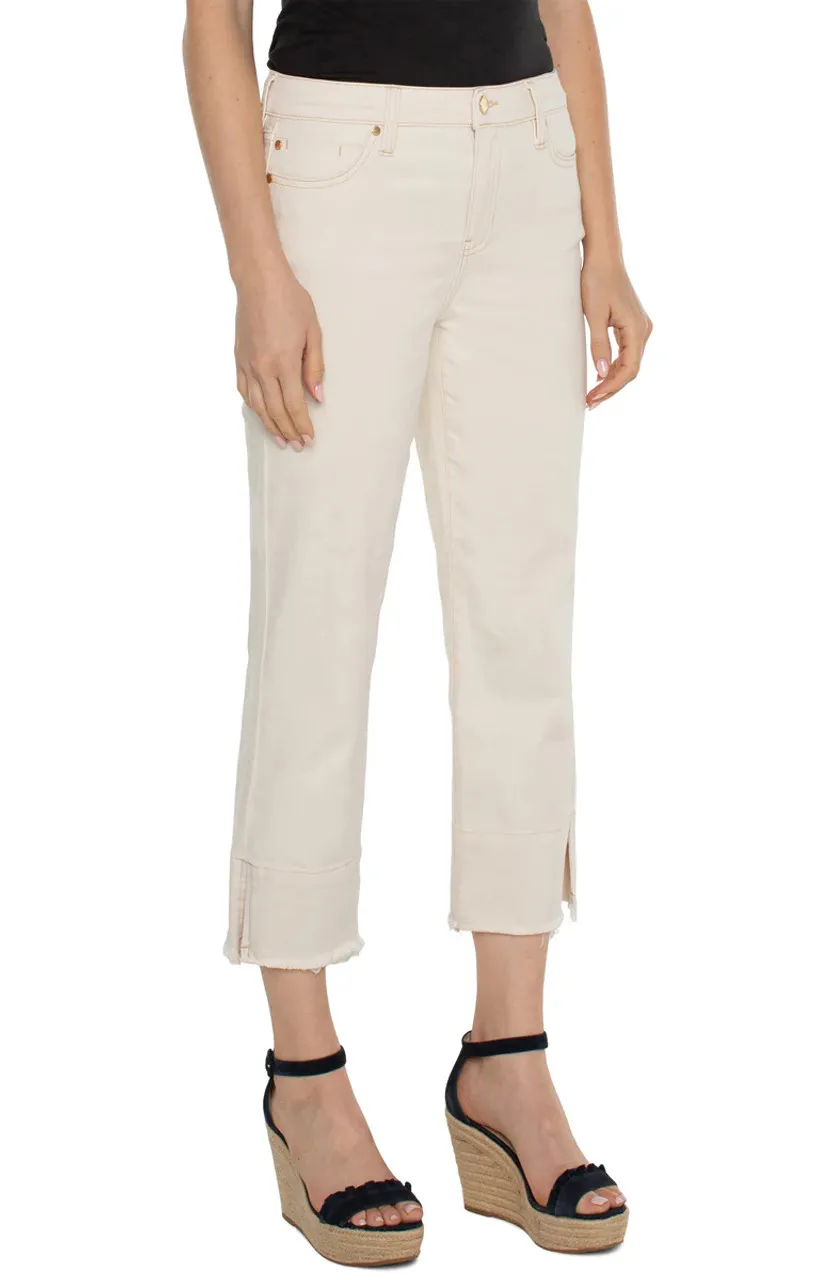 Liverpool Dunes Cotton Modal Frayed Hem Pant