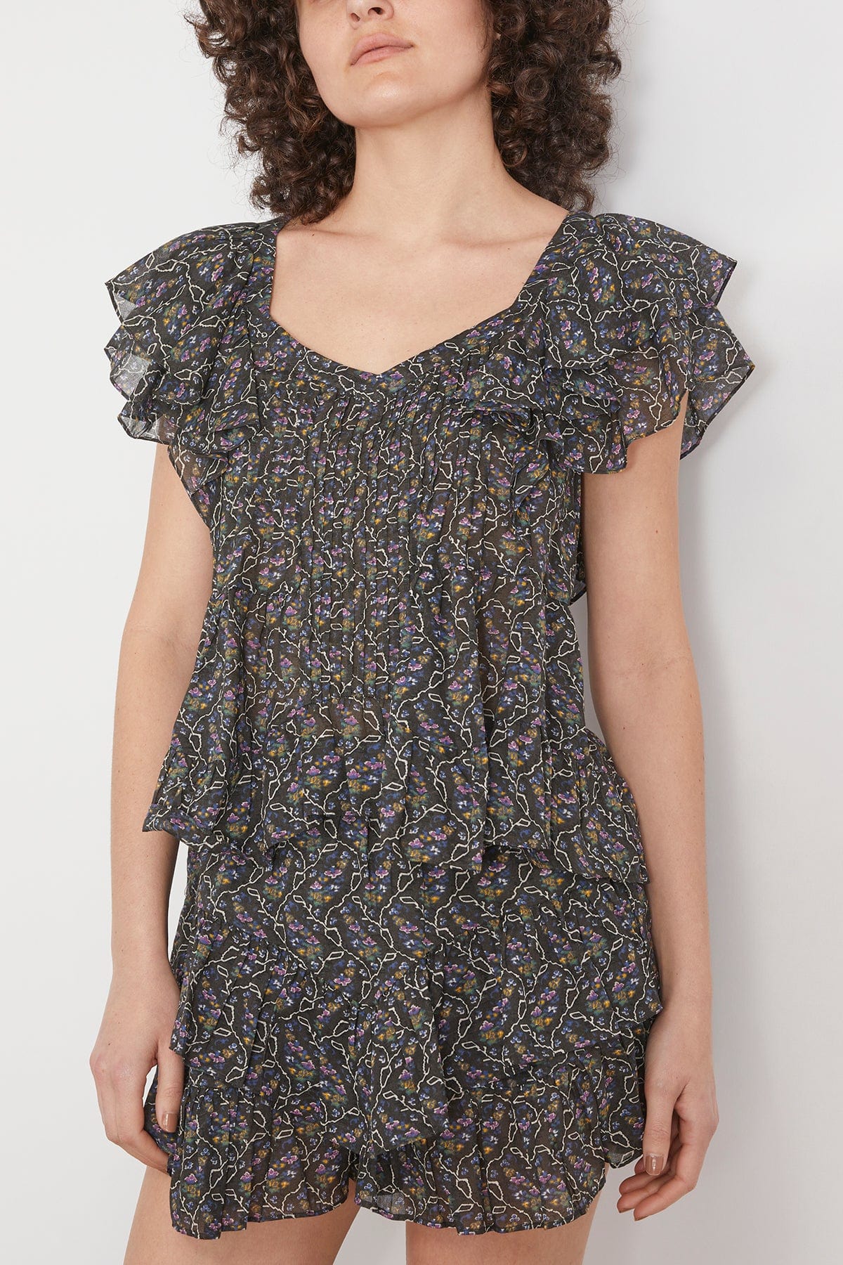 Madrana Top in Faded Black