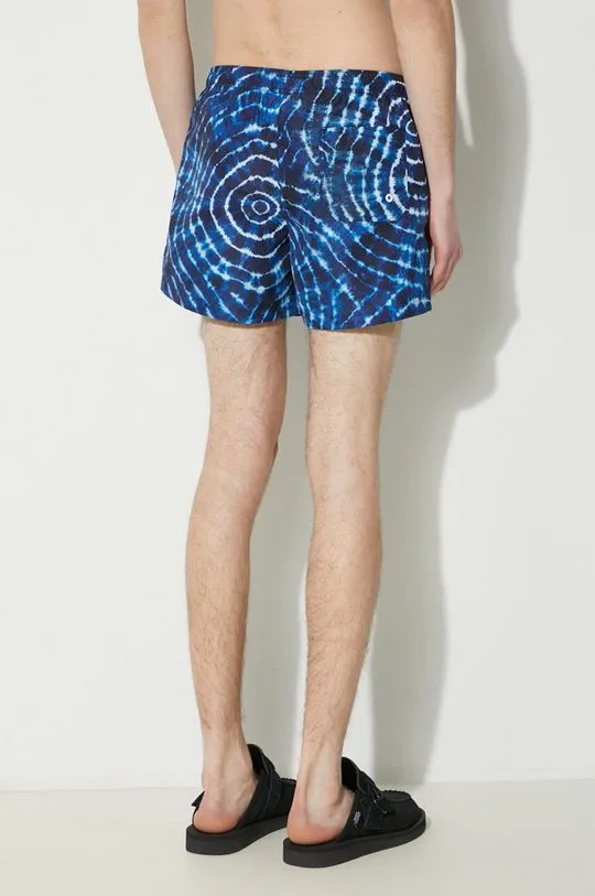 Marcelo Burlon swim shorts Aop Sound Waves Swim Short blue color CMFA003S24FAB0024501