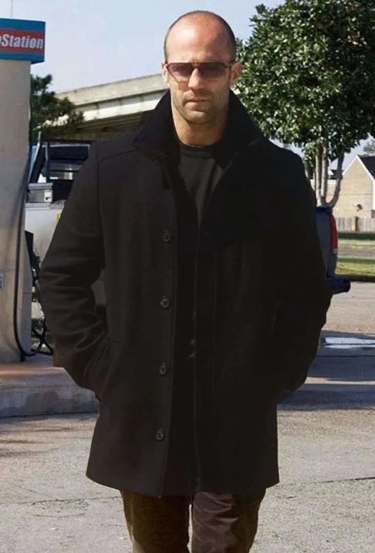 Mechanic Resurrection Jason Statham Pea Coat - New American Jackets