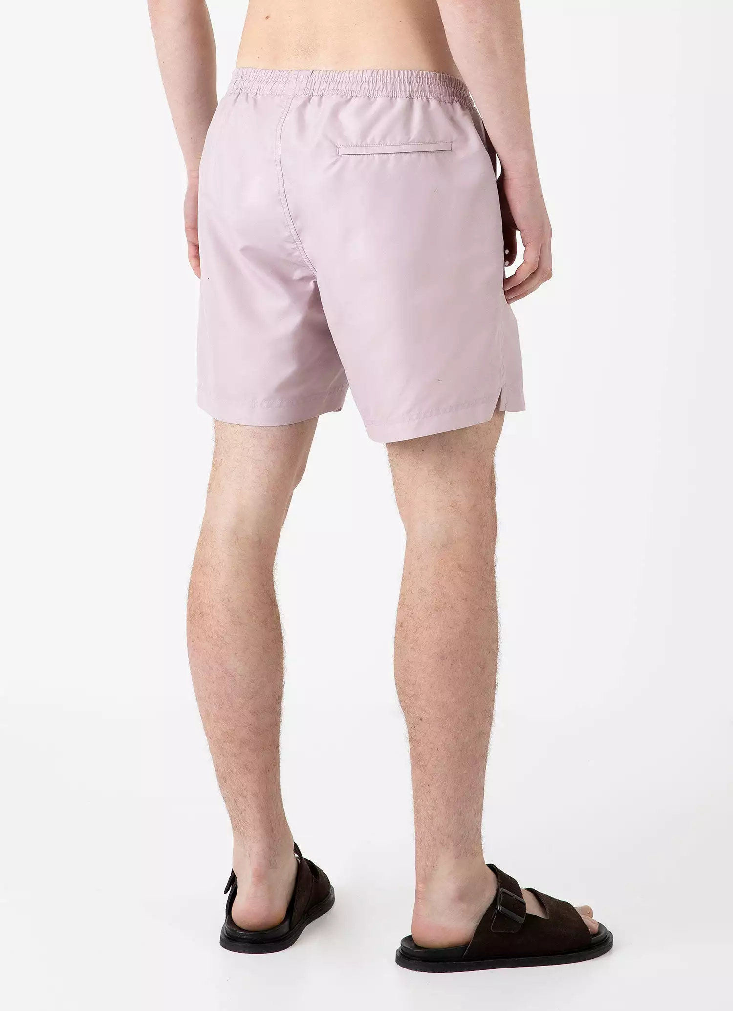 Men's Drawstring Swim Short in Pale Pink