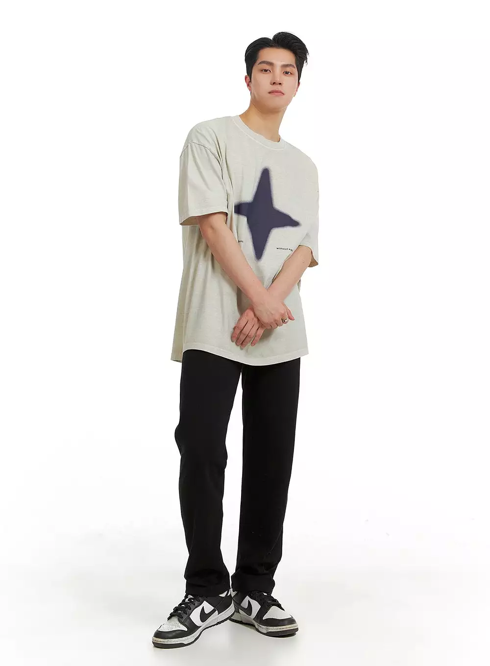 Men's Star Graphic Cotton T-Shirt IA401