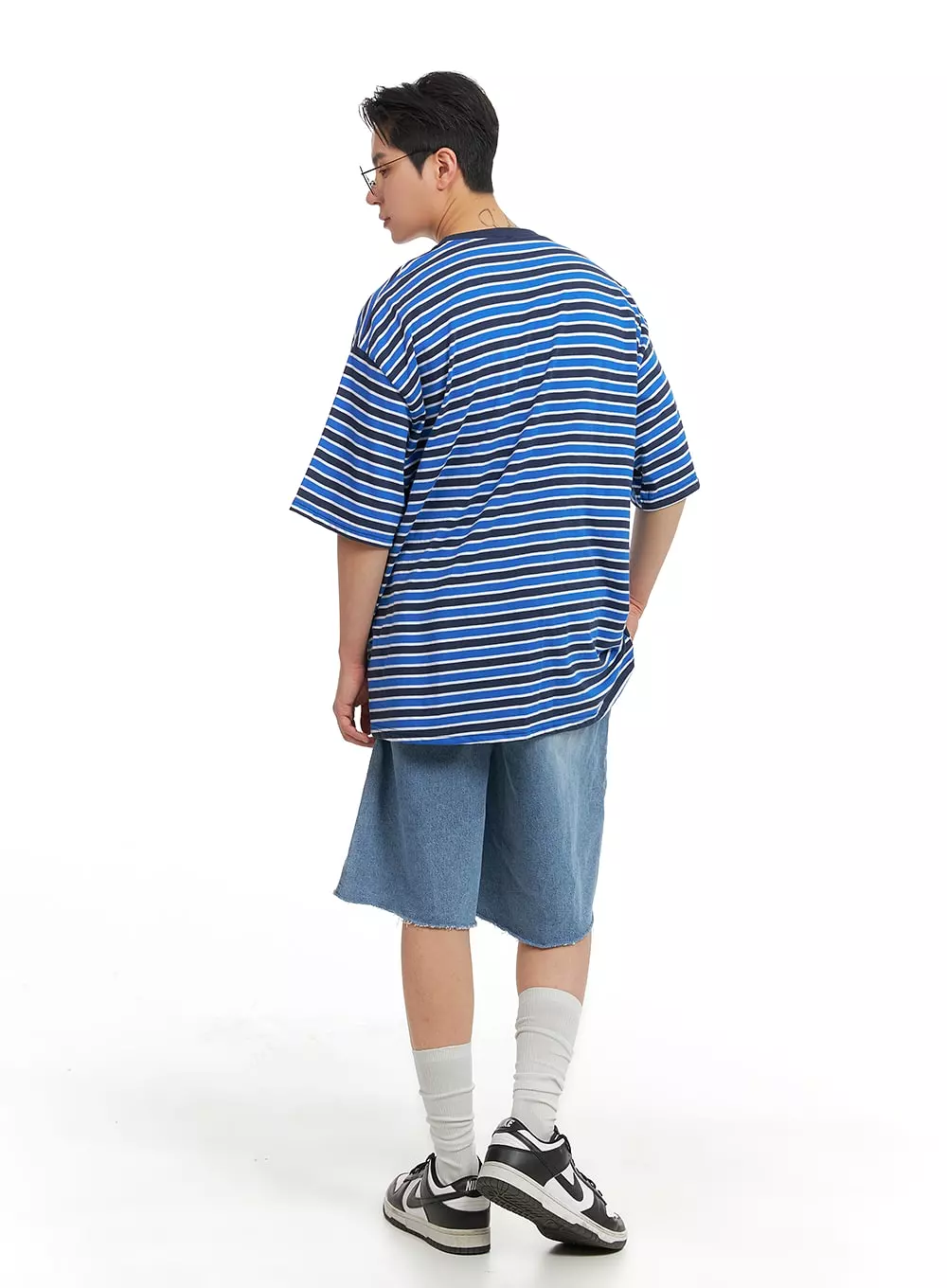 Men's Striped Cotton T-Shirt IA401