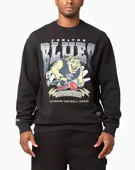 Mitchell & Ness Carlton Blues Character Crewneck Faded Black