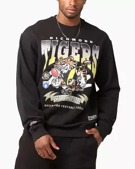 Mitchell & Ness Richmond Tigers Character Crewneck Faded Black