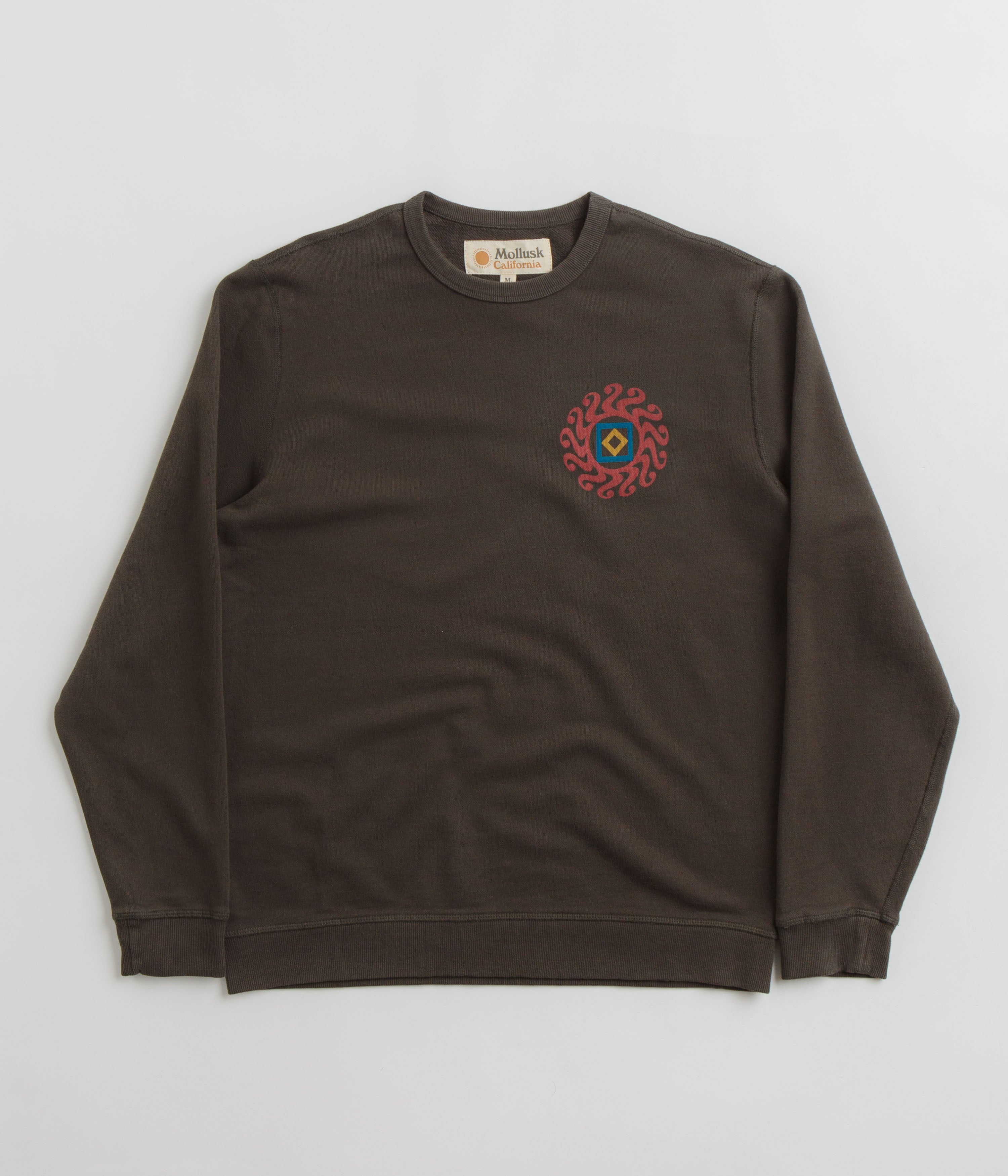 Mollusk Dazy Sun Crewneck Sweatshirt - Faded Black