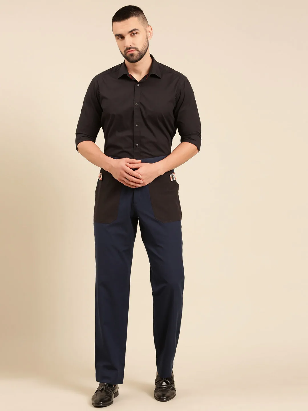 Navy Blue Malai Cotton Pant - MMP0128