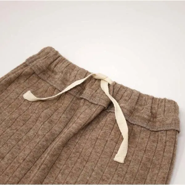 oh baby! Wide Rib Sweater Knit Brooklyn Jogger, Mushroom Heather