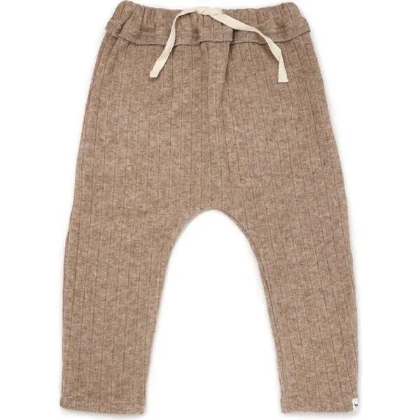 oh baby! Wide Rib Sweater Knit Brooklyn Jogger, Mushroom Heather