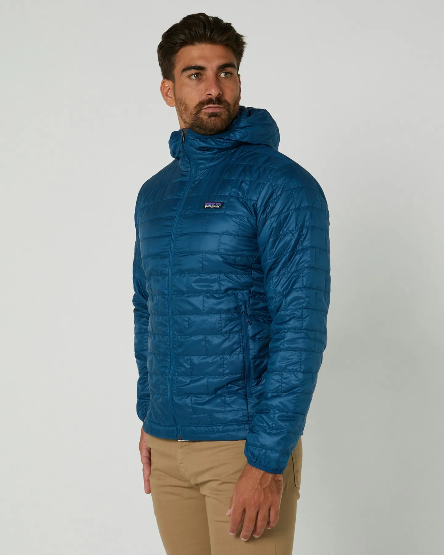 Patagonia Mens Nano Puff Hoody - Lagom Blue | SurfStitch