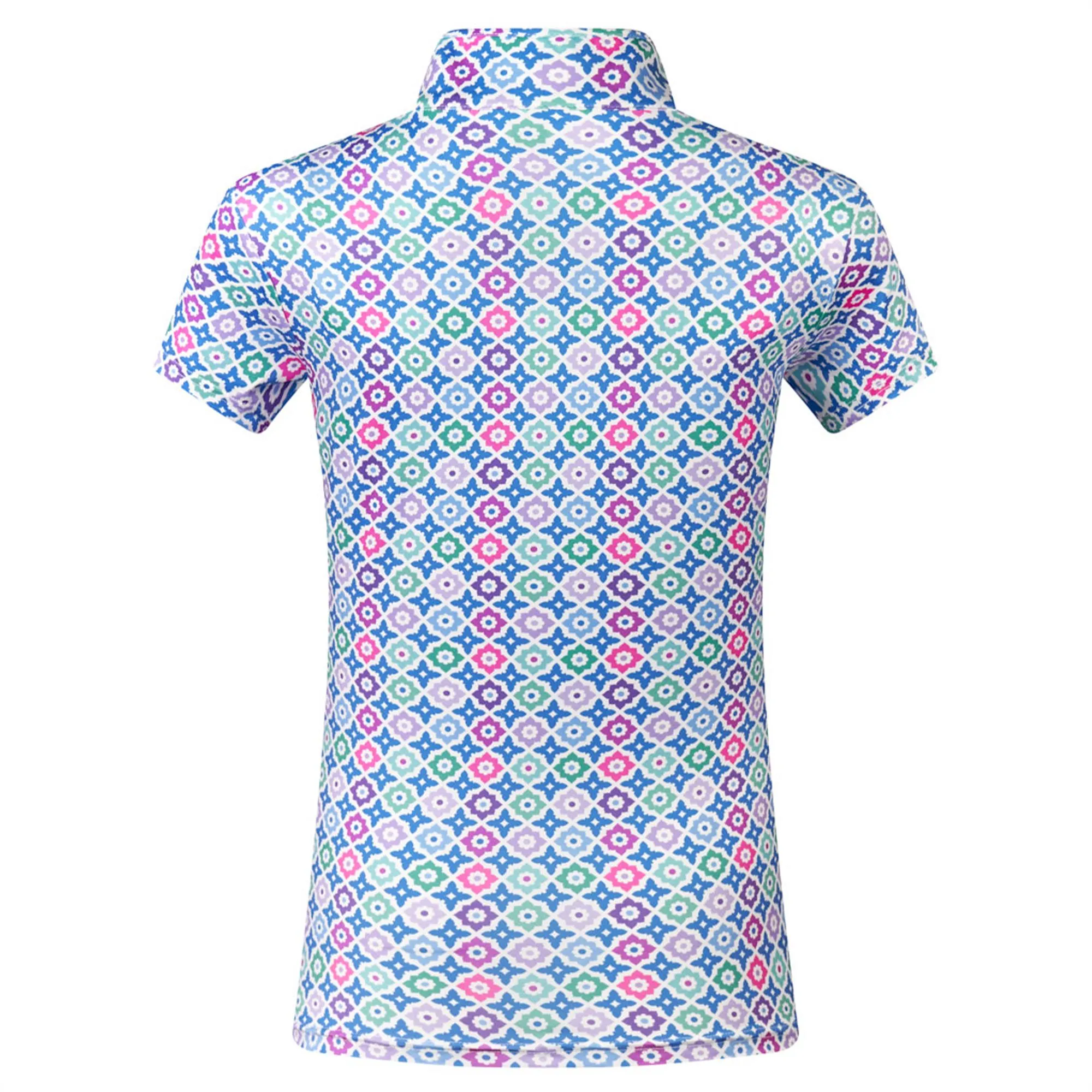 Pure Golf Rise Ladies Golf Polo Shirt Geoflower