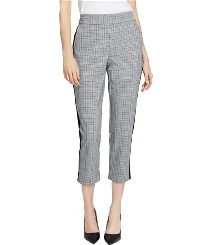 Rachel Roy Womens Plaid Casual Cropped Pants