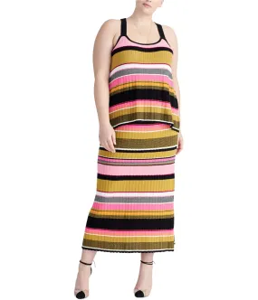 Rachel Roy Womens Striped Racerback Tank Top