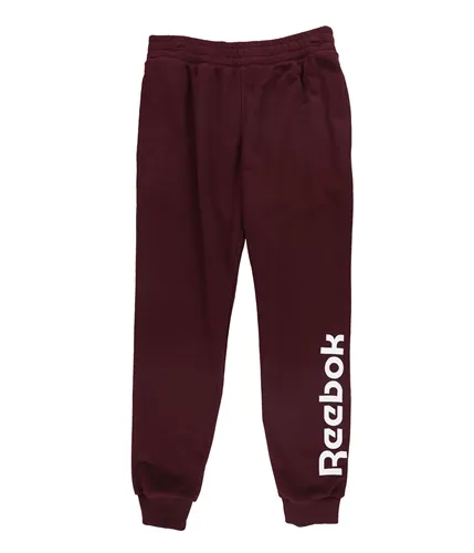 Reebok Womens Terry Linear Athletic Jogger Pants