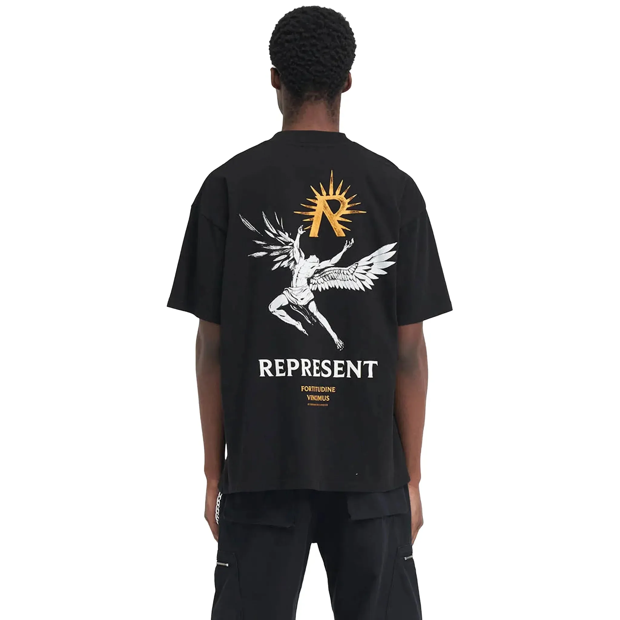 Represent Icarus Jet Black T Shirt