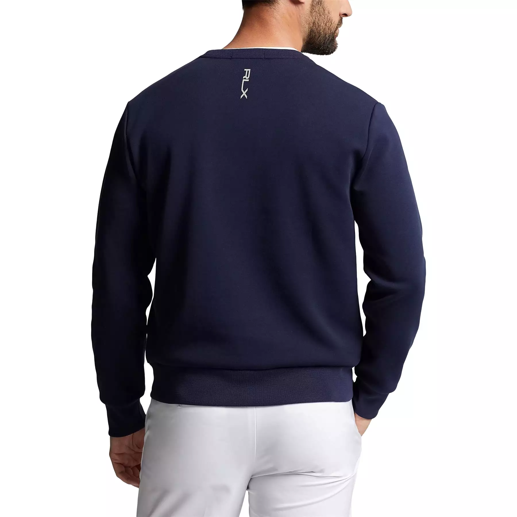 RLX Double Knit Crew Neck Pullover French Navy - AW23