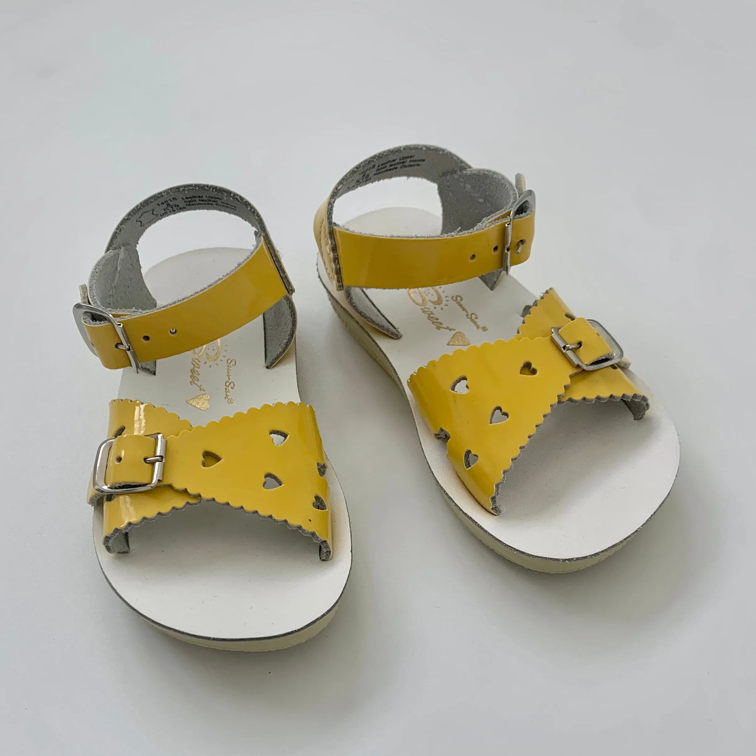 Saltwater Sun-San Yellow Sweetheart Sandals: Size EU 24 (Brand New)