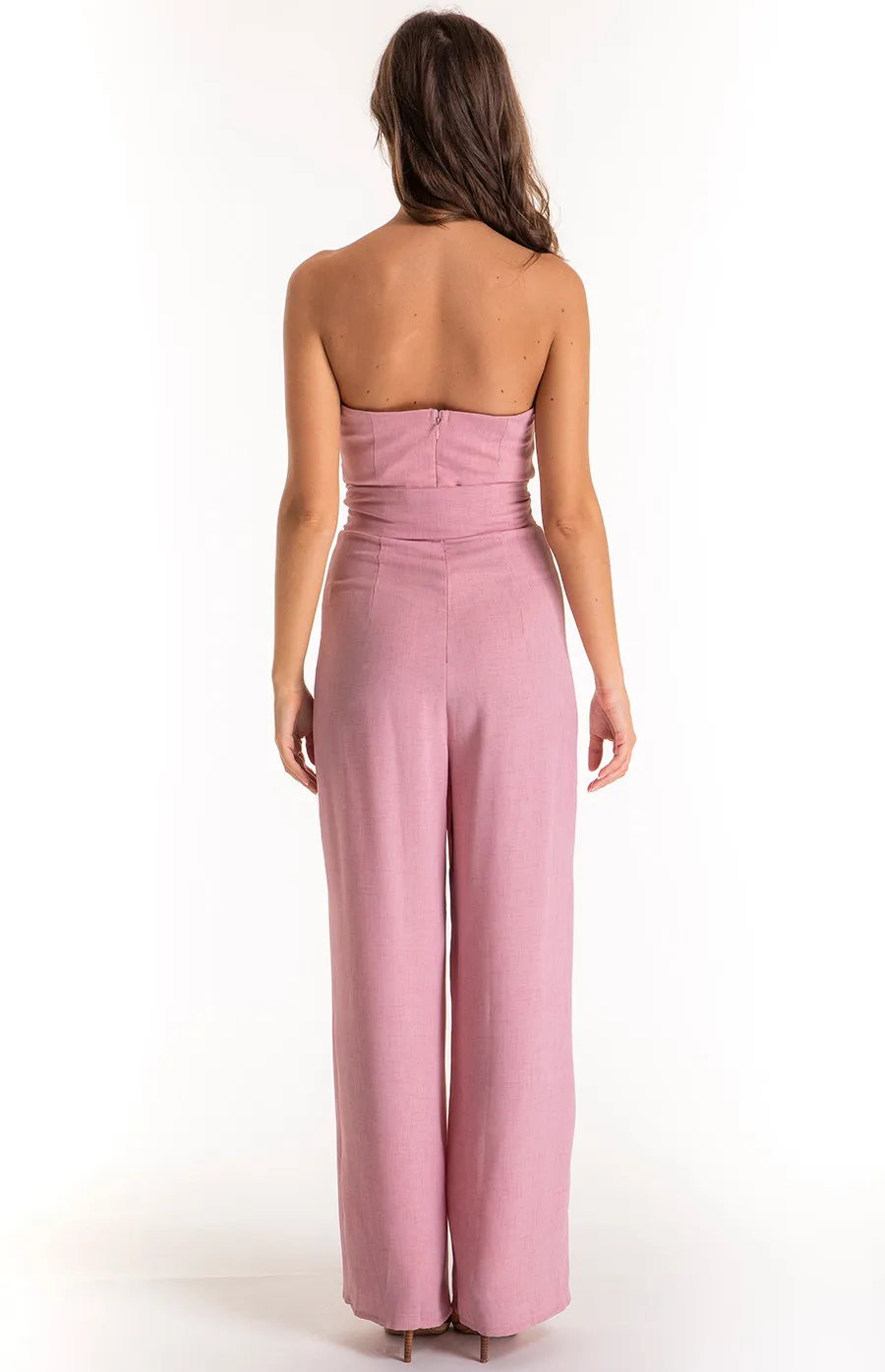 Strapless Wrap Style Belt Jumpsuit (SJP332A) 