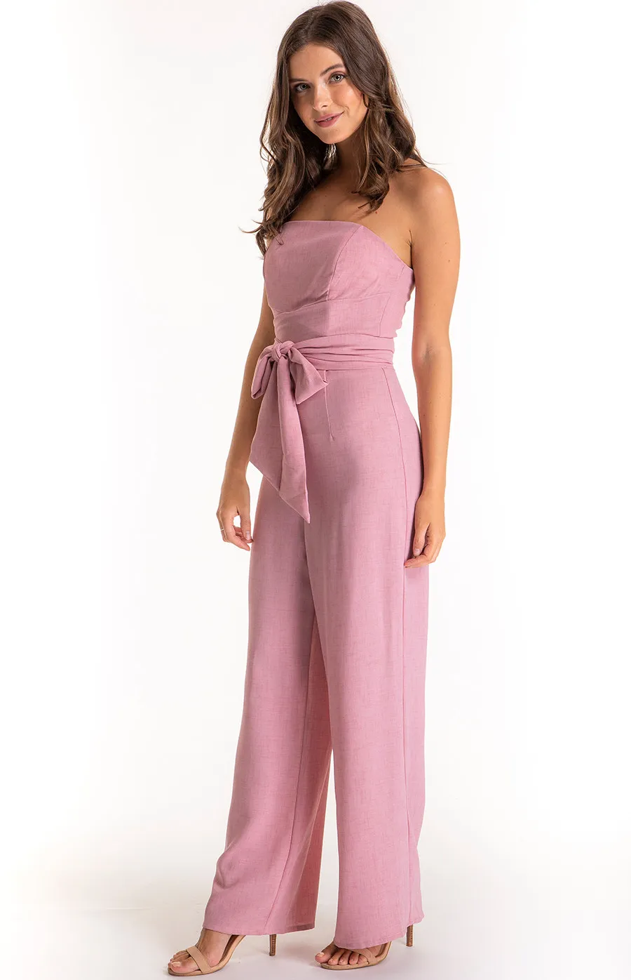 Strapless Wrap Style Belt Jumpsuit (SJP332A) 