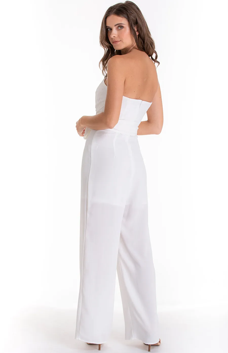 Strapless Wrap Style Belt Jumpsuit (SJP332A) 