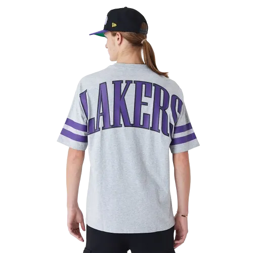 T-Shirt Oversize LA Lakers NBA Arch Graphic Grigia