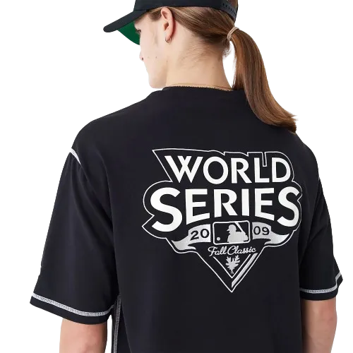 T-Shirt Oversize New York Yankees MLB World Series Nera