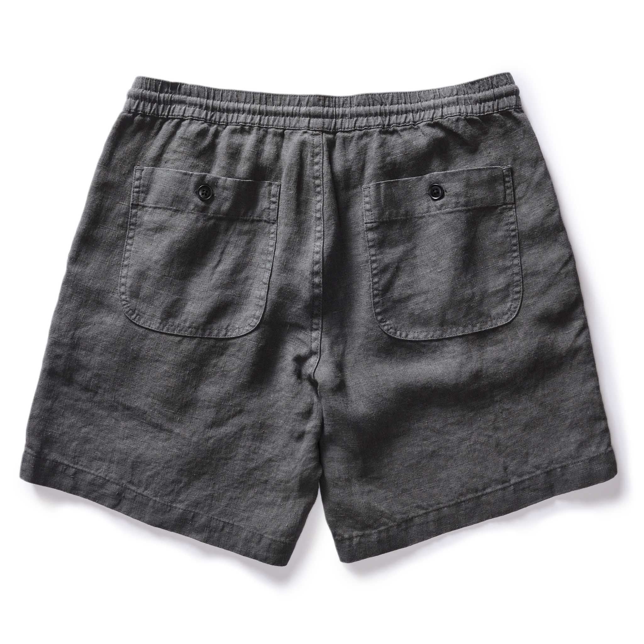 The Apres Short in Faded Black Hemp