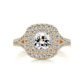 Tina Diamond Engagement Ring -18K Yellow Gold