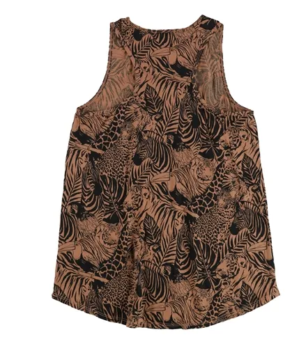 Truly Madly Deeply Womens Animal Tank Top