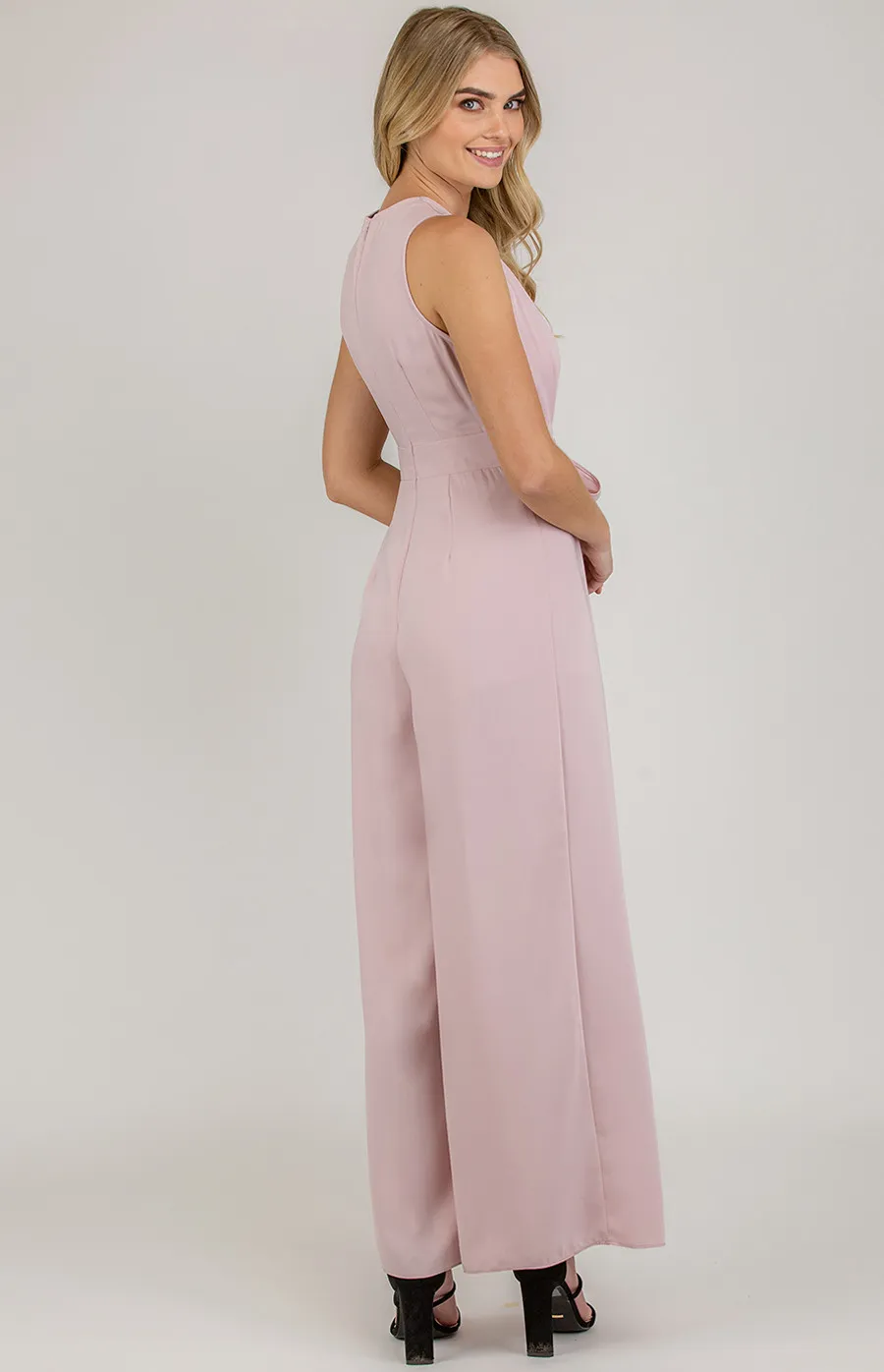 V-neckline Jumpsuit with Split Leg detail (SJP377A)