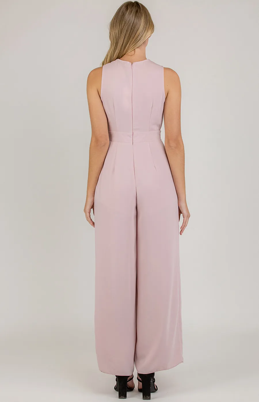 V-neckline Jumpsuit with Split Leg detail (SJP377A)