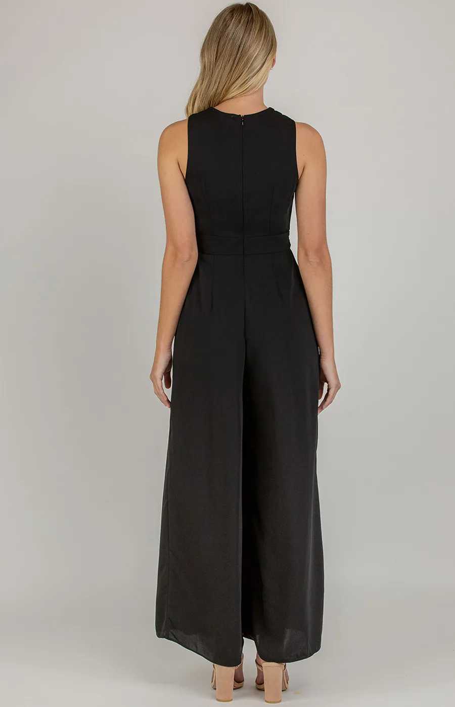 V-neckline Jumpsuit with Split Leg detail (SJP377A)