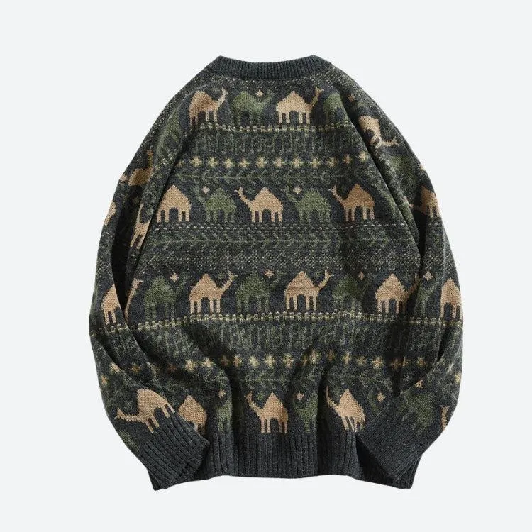 Vintage Camel Knitted Sweater