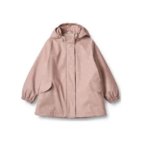 Wheat Thermo Rain Jacket Rika  Powder Rose  Flowers 4y