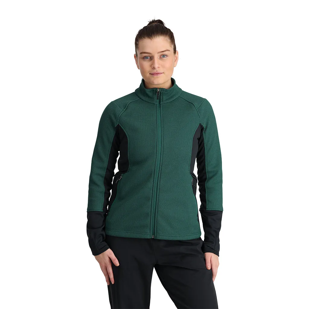 Womens Bandita Full Zip - Cypress Green