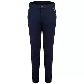 Womens Double Knit Moto Trousers Twilight Navy - SS24