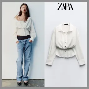 ZARA  |TAILORED STRIPED SHIRT