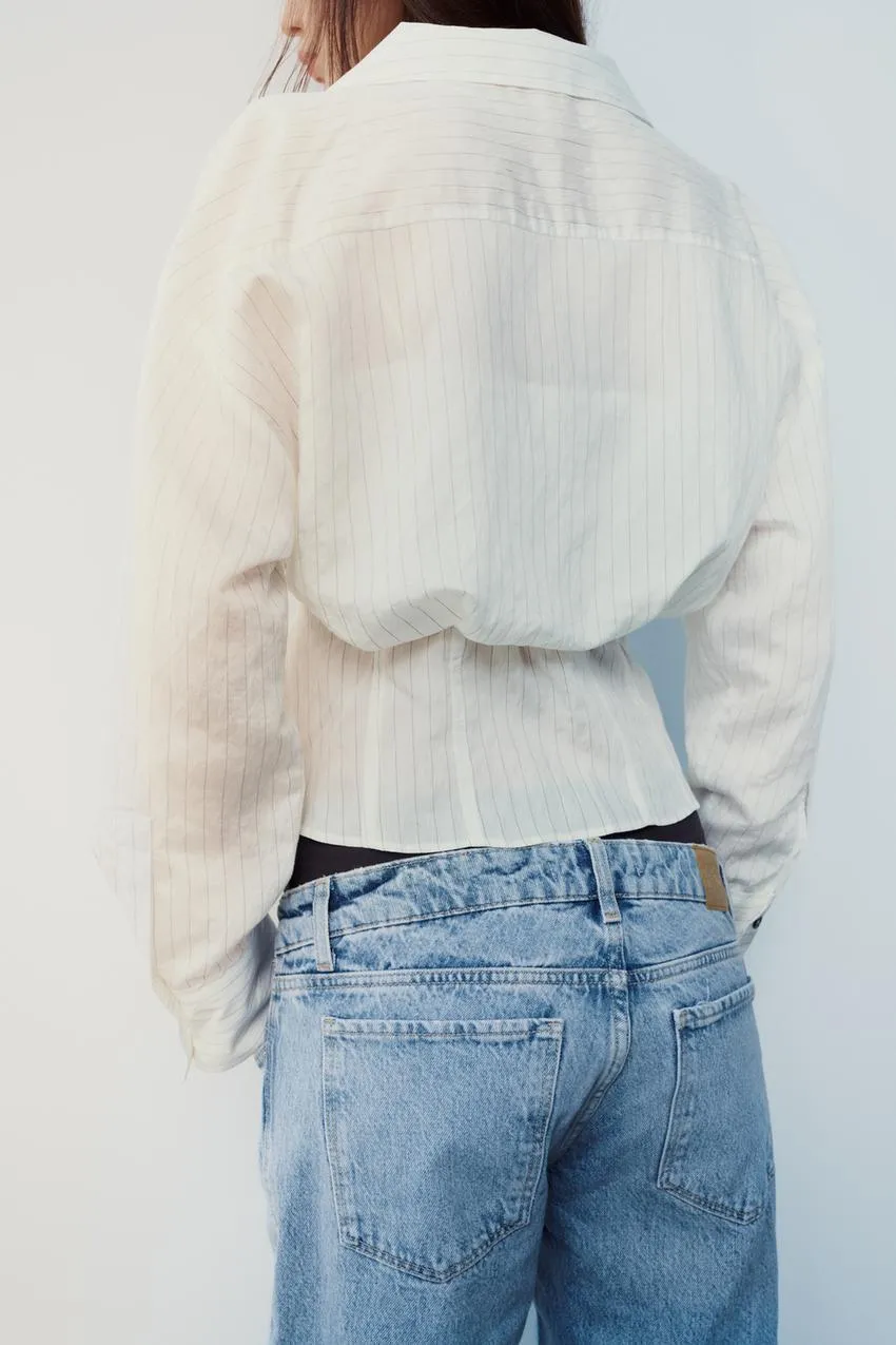 ZARA  |TAILORED STRIPED SHIRT